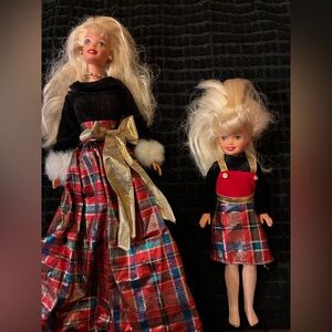 1990’s Holiday Barbie and Stacie Dolls